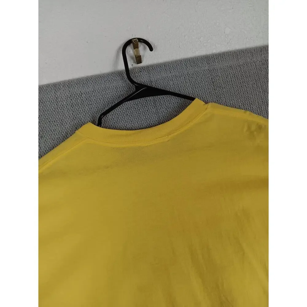 Cheek-O Sportswear Tee Womens‎ XL Yellow Embroidered Fish Go For It! USA Made - Picture 8 of 11